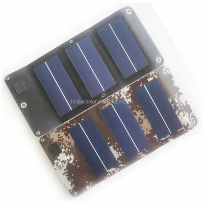 Flexible Folding OEM Mini Solar Charger DIY for Cell Phones