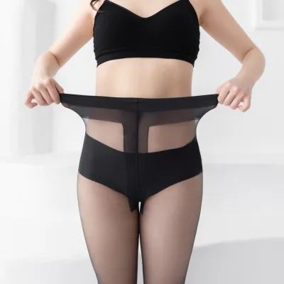 Women's Ultra Soft 0D Opaque Control Top Pantyhose T Back Ultra Sheer Tights Silk Stocking