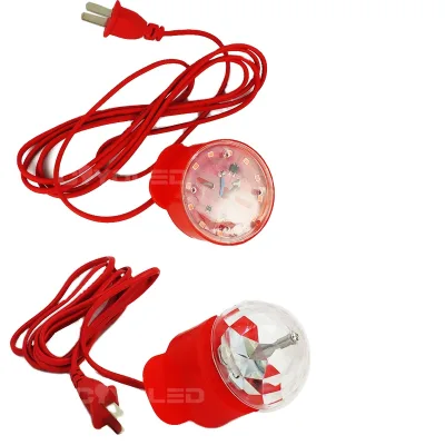 COYOLED New Year Lights Red RGB Chinese New Year Decoration Led Light Colorful Rotating Bulb Happy New Year Lights for Lantern