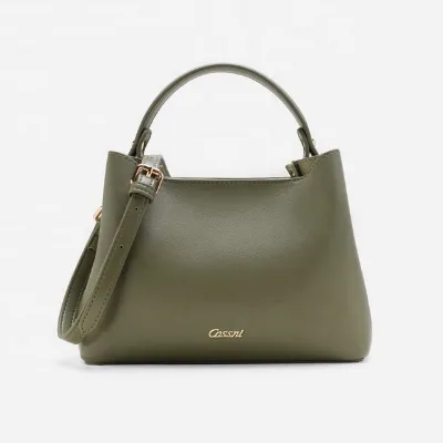 Luxury Autumn Fashion Genuine Leather Crossbody Tote Handbag for Women with Zipper Closure Durable and Foldable Design