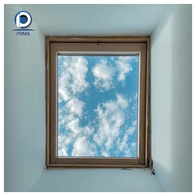 Prima Cool Air Opening Skylight Top Hung Aluminum Frame Roof Window for Loft