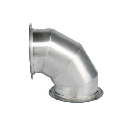 Industrial Design 90 Degree SS Elbow with PTFE Coating air Ducts Fittings for Hospital Basement School Applications