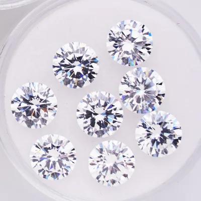 2.6mm 2.7mm 3mm 5A White Loose Cubic Zirconia Round Brilliant Cut for Wax Setting High Quality Zircon Jewelry Making