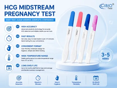 Fertility OEM Manufacturer Ovulation Adulerant HCG Midstream