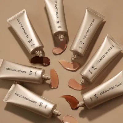 3-in-1 Tinted Moisturizer SPF Face Primer Cream with Brightening & Natural Finish Light Coverage for All Skin Types