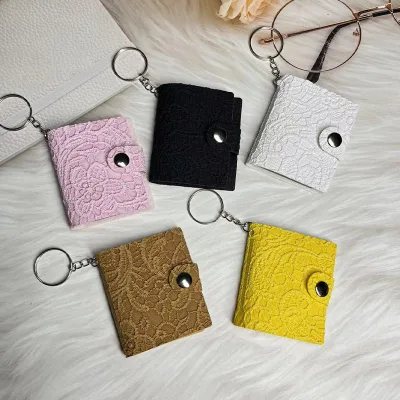 2-inch PVC Lace Mini Photo Album Instagram-style High-quality Card Holder Loose-leaf Card Book Fan-collecting 20 Card Slots