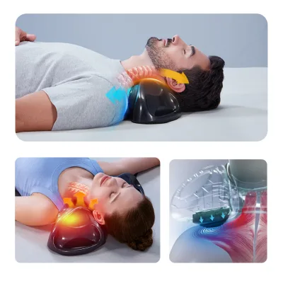 Deep Tissue Kneading Massage Pillow for Neck & Shoulders Optional Infrared Heat Therapy Tool Physical Pain Relief Massager