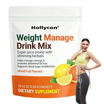 Private Label Weight Manage Drink Mix Super Juice Powder with Slimming Herbals Helps Manage Cravings & Promotes Abdominal Fat