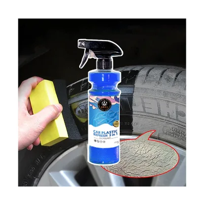 1 PC OEM 3 in 1 Car Care Spray 500ml Waterproof Tire Gloss Interior Plastic Refresh Agent Soft Leather Coating Spray