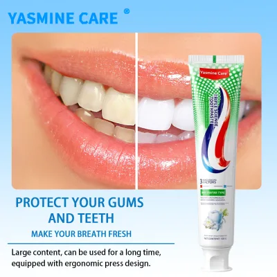 Three-color Toothpaste Best Whitening Toothpaste with Chemical Ingredients Mouth Healthy Various Flavors for Personal Home Care