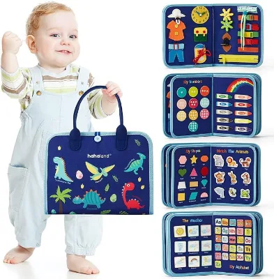 Popular Busy Board for Baby 1-4 Years Old Sensory Toys Kids Preschool Toddler Activities Educational Travel Toys