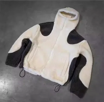 Autumn Winter ODM New Polar Fleece Jacket Men's Thickened Warm Zipper Pocket Hooded Coat Hip Hop Style Couple Clothing Fashion