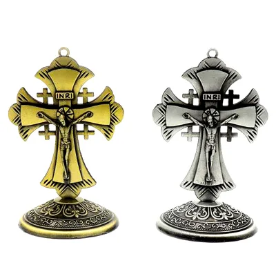 Zinc Alloy Christian Cross Jesus Catholic Religious Orthodox Cross for Decoration