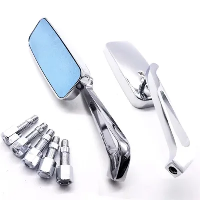 Custom CNC Aluminum Skull Rear View Mirrors Small Motorcycles Accessory for Honda Yamaha Motorcycles