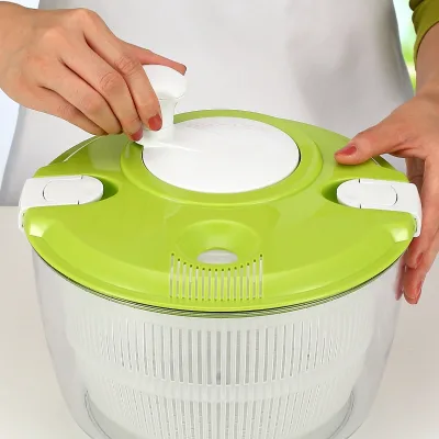 4.5L Trendy Design Family Sized Kitchen High Efficient Quick Spin Dry Salad Spinner