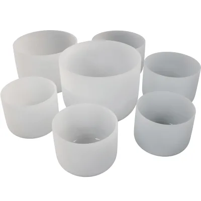 Quartz Crystal Singing Bowl with Free O-ring and Leather Stick Most Popular Best Selling High Quality Chakra