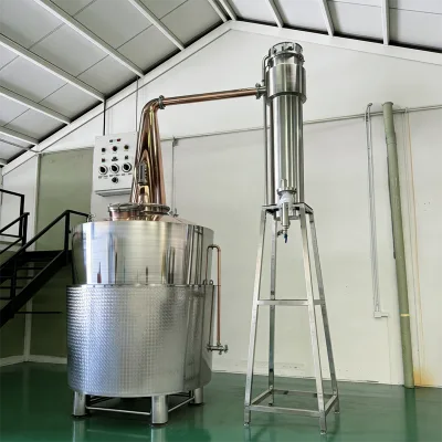 800 L Distillation Column Alcohol Making Machine Vodka/Gin/Whiskey Direct Fire Heating Distillery Equipment
