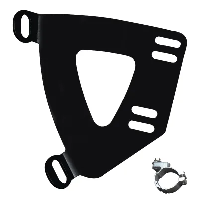 15 Inch Motorcycle Front Headlight Fairing Head Light Fairing Black ABS Plastic Windscreen