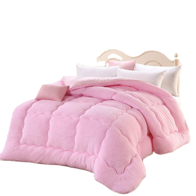 Wholesale  Shapa  Winter Velvet Bedding  Comforter Soft Lamb Fleece Bed Duvet Quilt Flannel Quilt