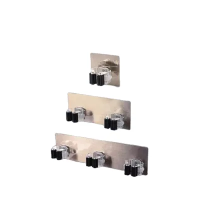 Mop Broom Holder Wall Mounted Broom Clip Mop Grippers Mop Broom Racks Anti-Slip Utility Hooks