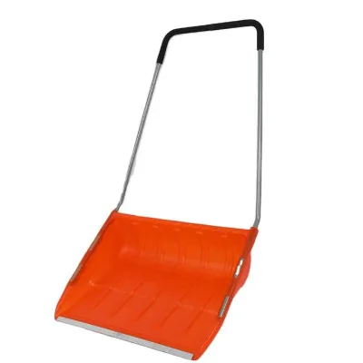 Orange Wide-Head Snow Scraper Shovel for Home Yard Snow Plow