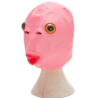 Performance Costume Halloween Costume Cosplay Wholesale Deluxe Latex Fish Head Mask Head Mask Halloween Latex Animal Mask