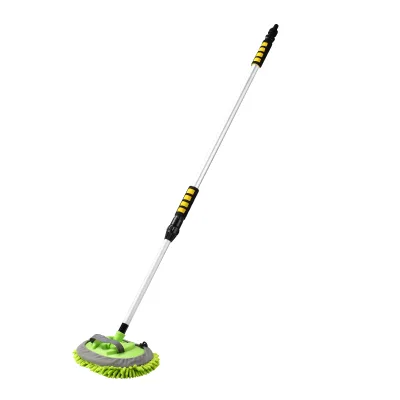 detailing chenille flow thru car cleaning brush with EVA handle