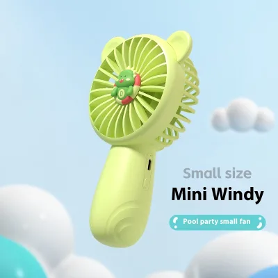 Hot Selling Mini Portable Rechargeable Handheld Fan Cross-Border Simple Lightweight Long Life USB Power Source Box Plastic