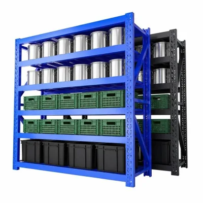 Adjustable Heavy Duty Metal Rack Cube Shelving Bin Storage Shelving Rack Storage Rack for Home Office Garage