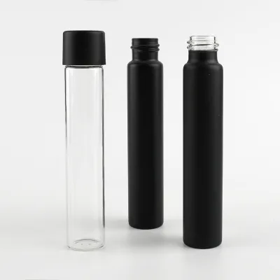 115mm 120mm 94mm Frosted Glass Tube with Child-resistant Cap