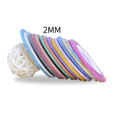 2mm Nail Products Beauty Nail Stripping Line Tape Sticker Diy Nail Art Tip Decoration Striping Tape Adhesive Tape
