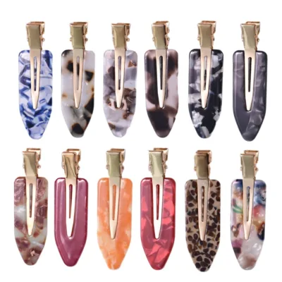 BSCI Factory 6cm Duckbill Hair Pin No Bend No Crease Make up Bangs Hair Clips for Girls
