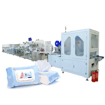 Automatic Baby Care Child Converting and Applicator Robth Machine 80Pieces One Pack Wet Tissue Production Line