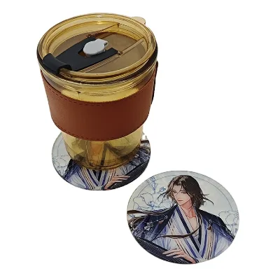 2025 Creative Design Acrylic Coaster for Home and Parties Acrylic Coaster for Kitchenware Accessories Natural Craft