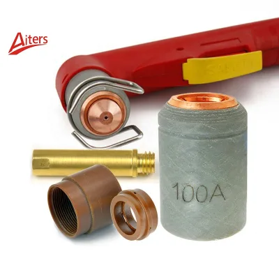 Aiters Plasma Shield A101 Copper Cutting Torch Parts Swirl Ring Plasma Compatible Cooling Tube Consumables for Spring Guide