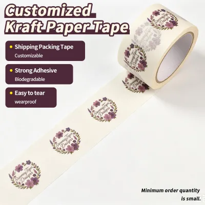 Tape Roll Custom Printed Tape for Packaging Custom Gummed Tape