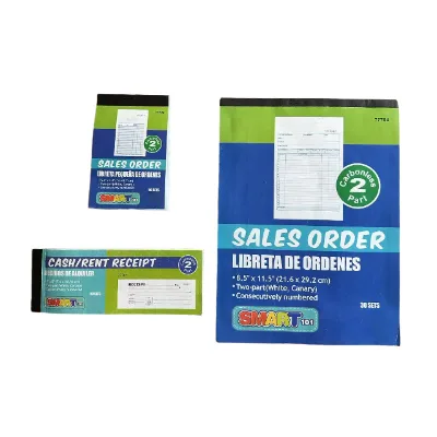 Carbon free photocopy paper bill receipt book printing purchase order//form/customer cheque book