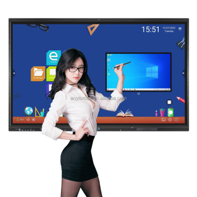 Interactive Flat Panel with High-Performance Processor and Anti-Scratch Surface for Durability