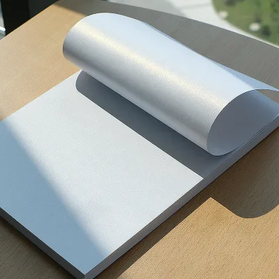 Stock Art Work Pearl White Metallic Paper Cardstock for Printer Wedding Invitations