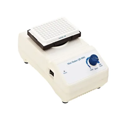 QB-8001 Lab Long-lasting ABS Plastic Molding Step-less Speed Regulation Micro Plate Mini Shaker with 96 Specific Micro Plates