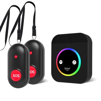 Model 2H-G06-BB ABS Plastic Elderly Caller Colorful Touch Doorbell 60 Head and Spin 250-300 Meter Range