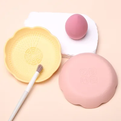 Newest Brush Cleaner Pad Makeup Tools Silicone Makeup Brush Cleaner Mat Bowl for Makeup Brushes