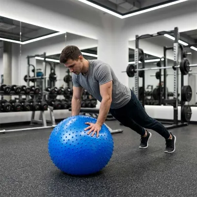 Low Cost 65cm Grain Surface PVC Gym Ball Non Anti-Burst Inflatable Pilates
