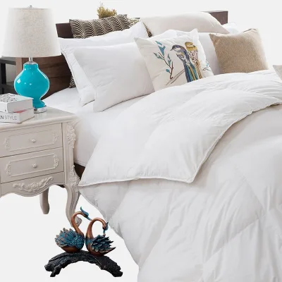 Premium Quality OEKO RDS Certified Skin-Friendly Cotton Casing White Duck Feather Down Comforter Duvet Insert