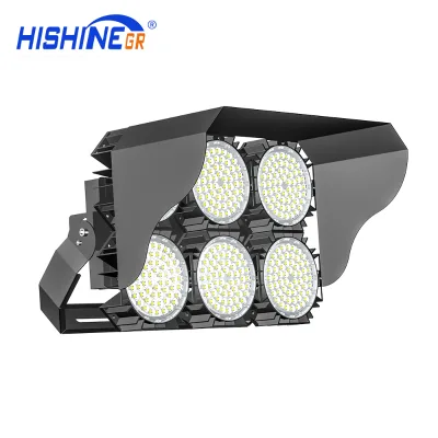 UL DLC CB Stadium Led Projector Lamps High Mast Led Sport Field Light Parking Apron 600W 900W 1500W for Seaport,Highway, Square