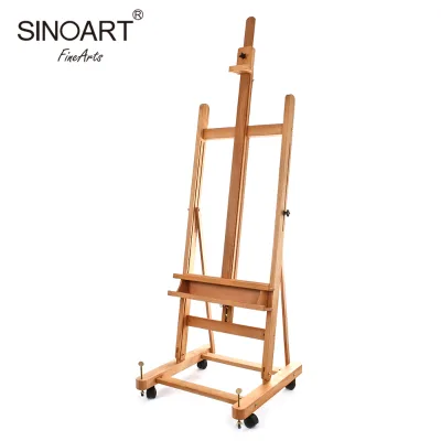 Oem Wholesale High Quality Art Supplies Painting Artist Wooden Studio Easel for Sale