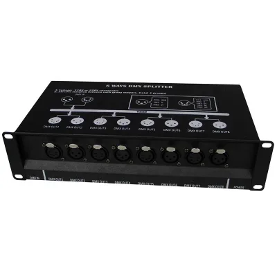 3pin and 5 Pin 8_Way DMX512 Splitter