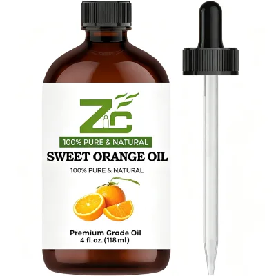 Premium Grade Sweet Orange Oil, Long-Lasting Bright Citrus Scent for Candles & Massage Blends