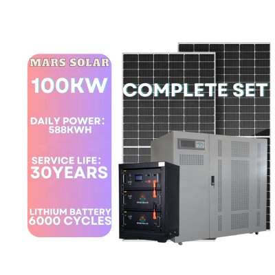 Customizable 100Kw 5Kw Solar Panel Cleaning Energy Power For Hotels Solar Energy System