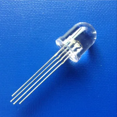 High Intensity 5000mcd - 16000mcd Round Head Common Anode Clear Lens 4Pin 30deg LED Diodes RGB 10mm